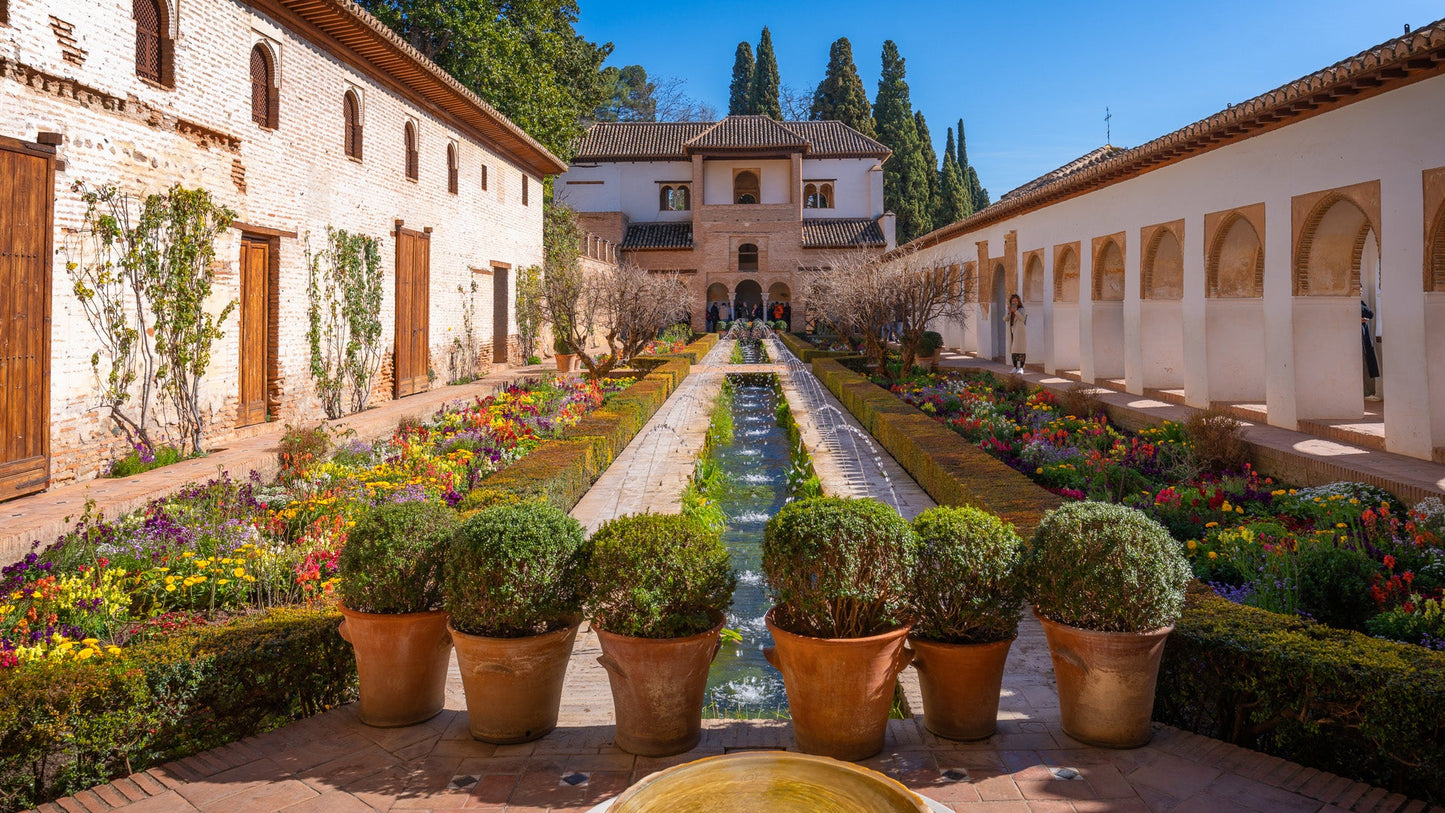 Die Wasserterrassen des Generalife