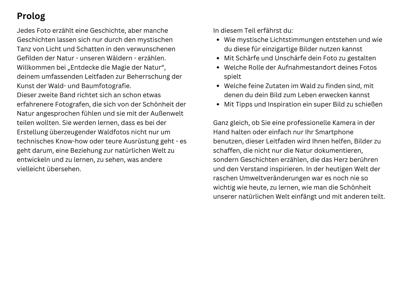 E-Book - Fotografie-Kurs für mystische Wälder - Teil 2