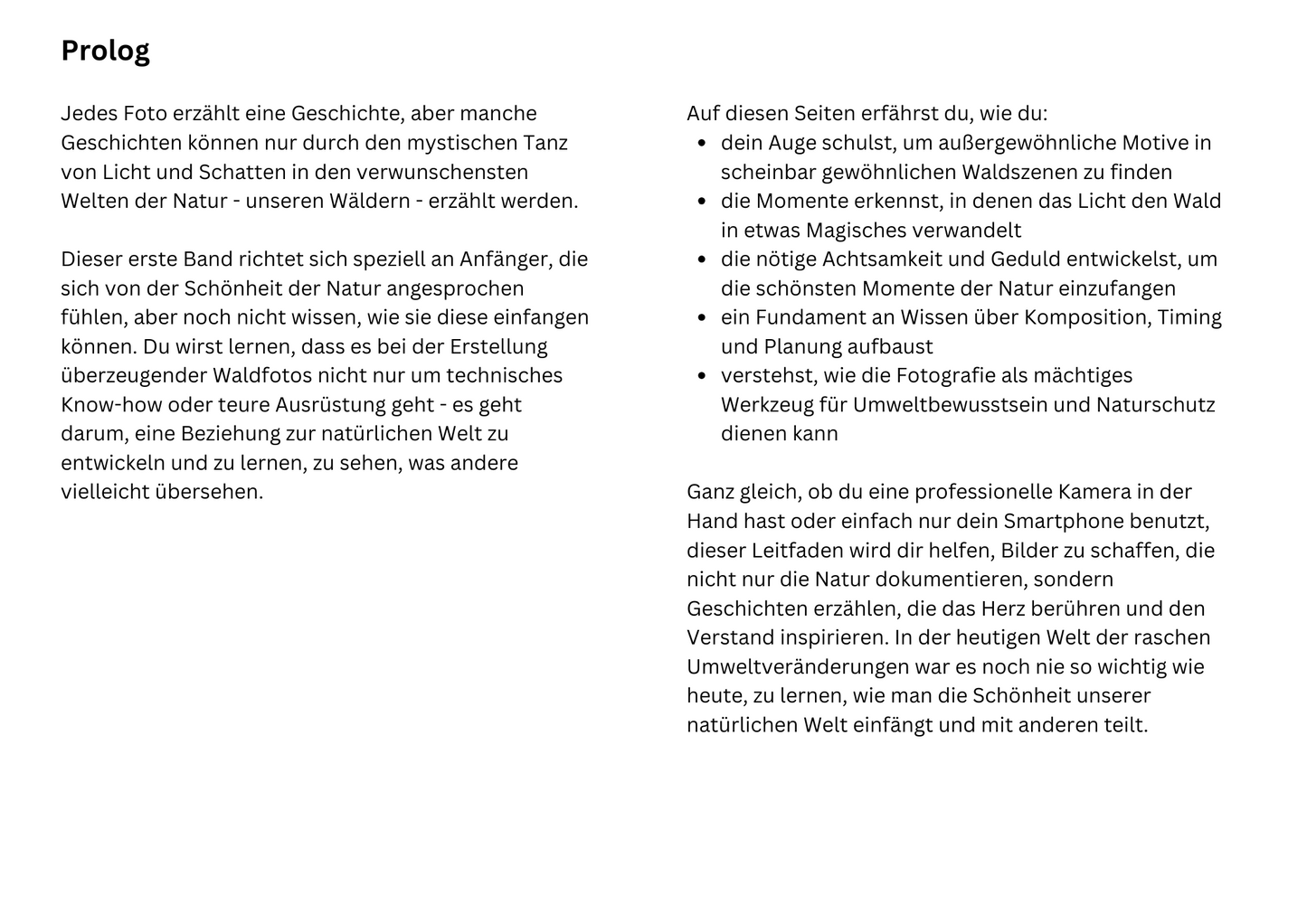 E-Book - Fotografie-Kurs für mystische Wälder - Teil 1