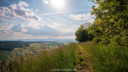 Wiesenpfad mit Aussicht am Fürstenberg