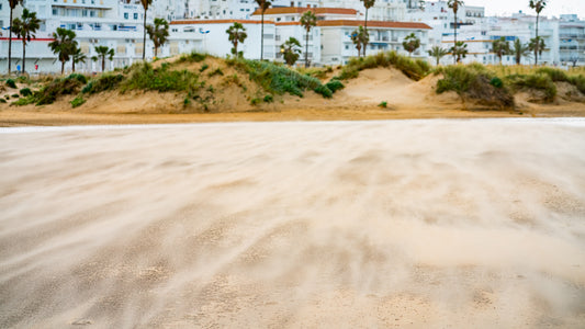 Tanzender Sand im Wind