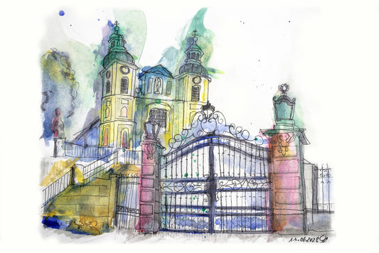 Charakterlinien: Urbane Impressionen in Aquarell - Stadtkirche