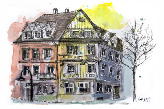 Charakterlinien: Urbane Impressionen in Aquarell - Central