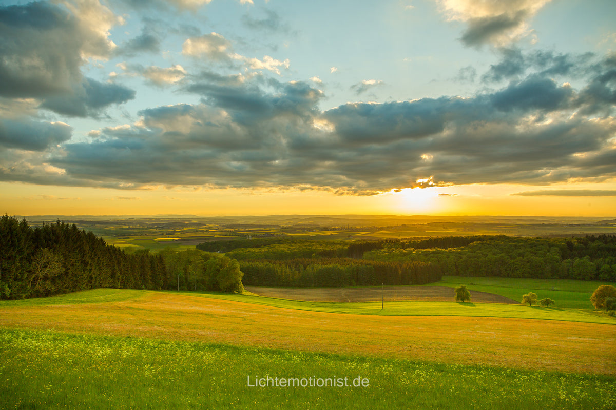 Sonnenuntergang über der Baar