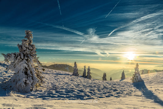 Verschneite Aussicht vom Feldberg