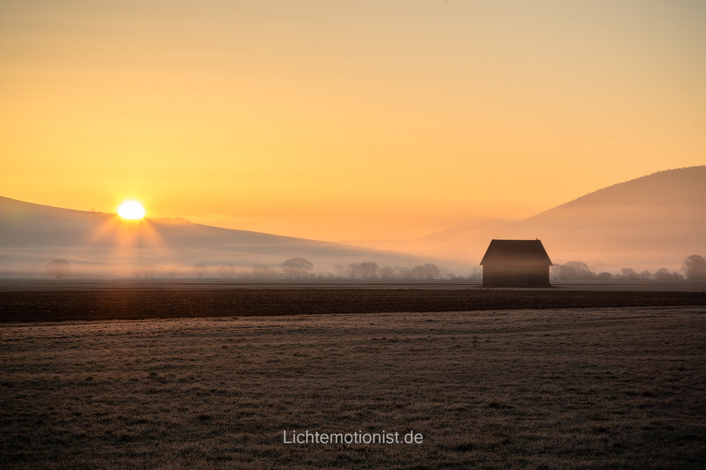 Sonnenaufgang über Neudingen
